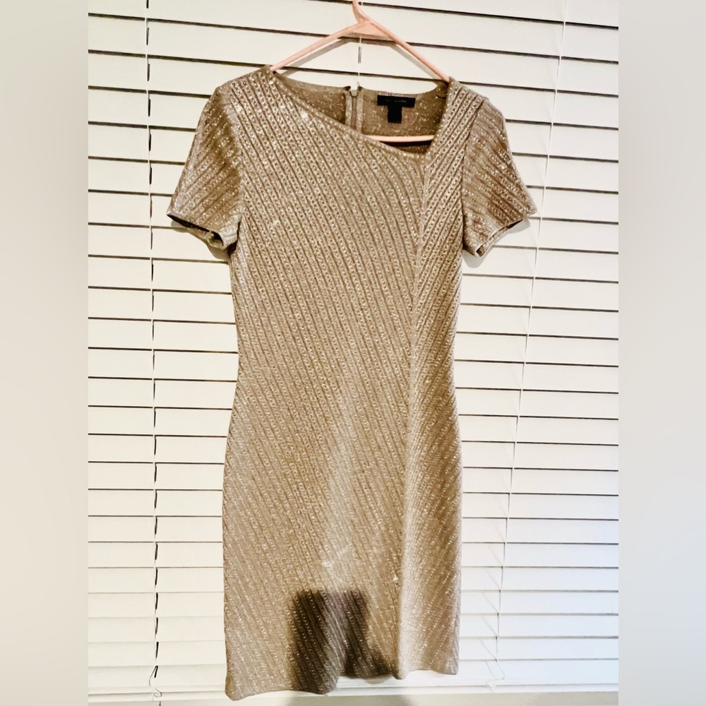 St. John Gorgeous asymmetrical collar dress size 2